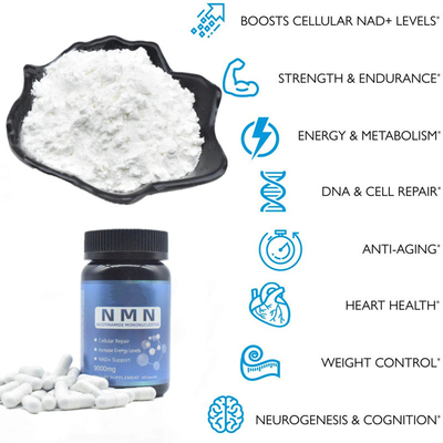Food Grade OEM Pure NMN Powder 99% Bulk Kosher Halal Certificate