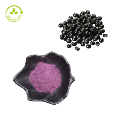 Black Bean Peel Extract 25% Anthocyanidins Black Bean Extract Powder Black Bean Extract