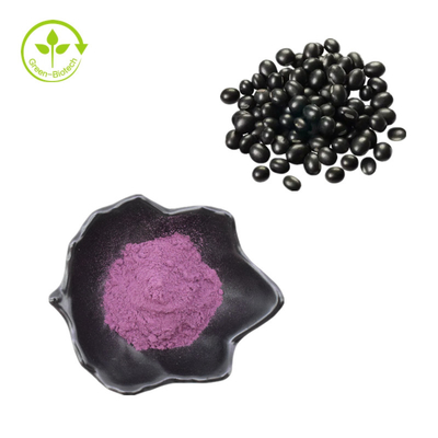 Black Bean Peel Extract 25% Anthocyanidins Black Bean Extract Powder Black Bean Extract