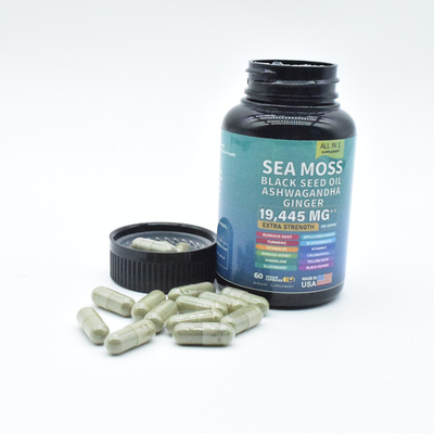 Supply Pure Himalayan Sea Moss Capsules For Energy Support And Brain Memory