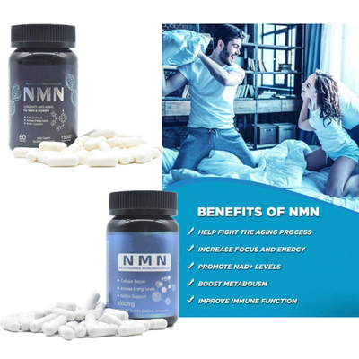 Longevity 600mg Pure Nmn Supplement Capsule Energy Increasing