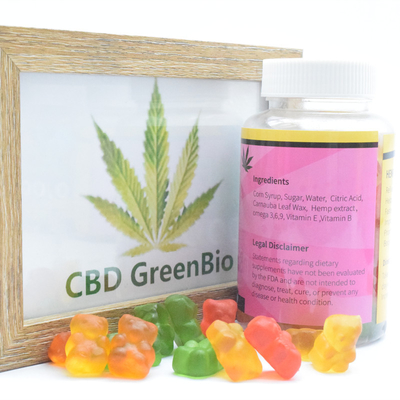  Extract CBD Sleep Gummy Pain Stress Release 220g Per Bottle CBD Gummy Peach Rings