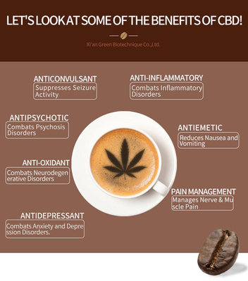 100g Natural CBD Coffee Powder Nutritional Ingredients Full Spectrum