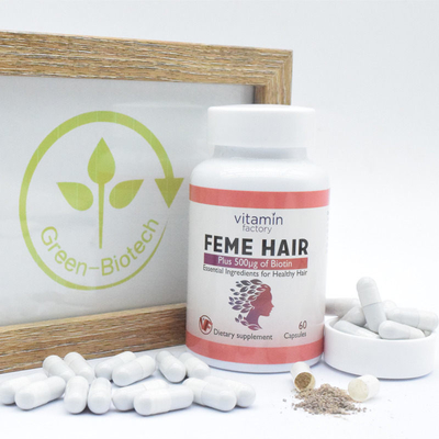 Feme Hair Capsule Plus Biotin Vitamins Hair Growth Formula Dietary Supplement