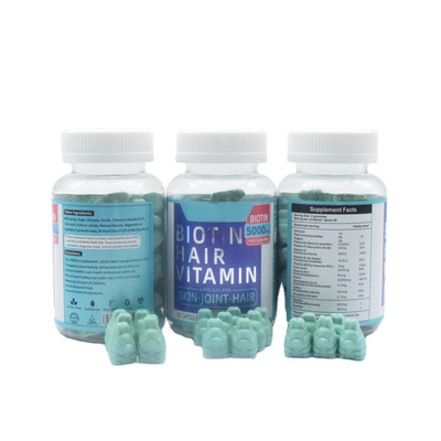 5000MCG Hair Growth Bear Gummies Gluten Free Dl Alpha Tocopheryl Acetate