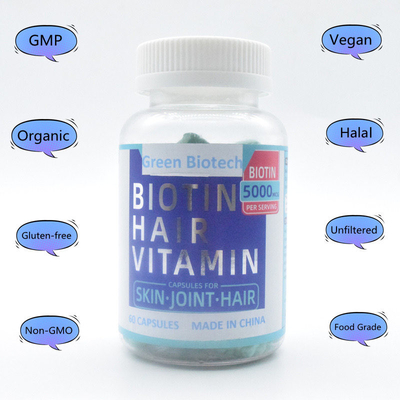5000MCG Hair Growth Bear Gummies Gluten Free Dl Alpha Tocopheryl Acetate