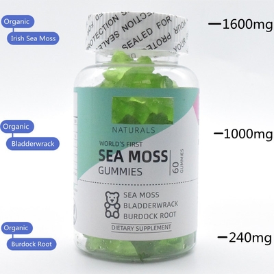 Thyroid Organic Sea Moss Gummies For Immune System Vegan Sea Moss Gummies