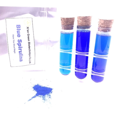 Pure ISO Natural Food Colorings Blue Spirulina Phycocyanin Powder E18 Value