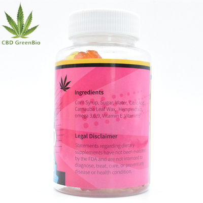 GMP  CBD Gummy 25mg Release Pain Food Grade 60 Gummies Per Bottle